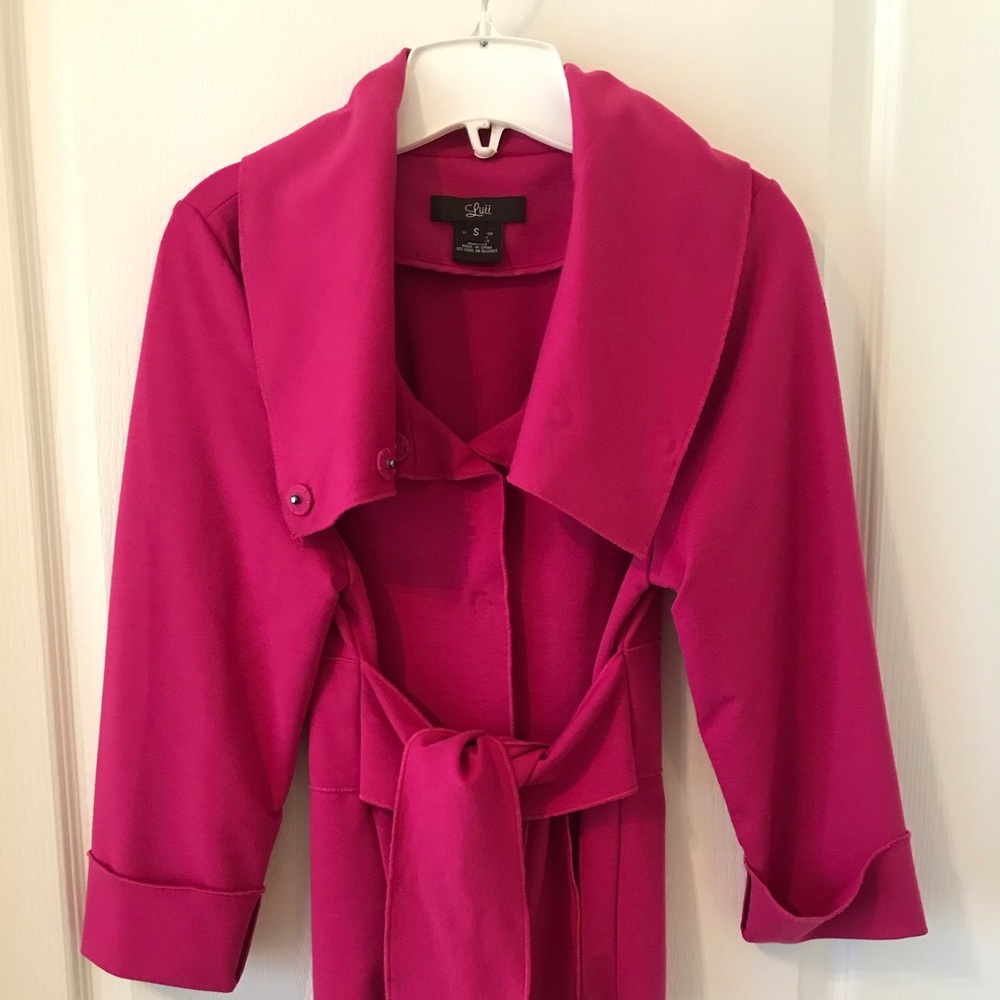 Hot pink work jacket